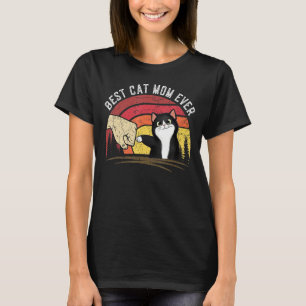 Vintage Women Cat Mum Mother's Day 2022 Best Cat M T-Shirt
