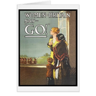 Vintage Women of Britain Say Go Recruitment Poster