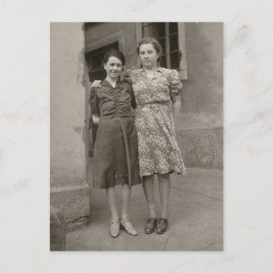 Vintage Women Postcard