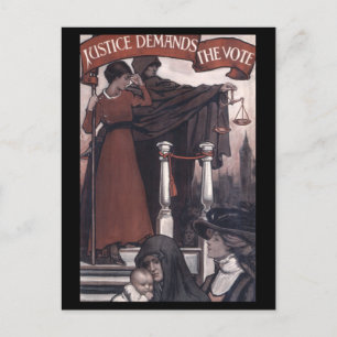 Vintage Women Vote Campaign 1910 Postcard