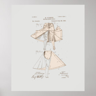 Vintage Womens Bicycle Riding Pant Patent Poster