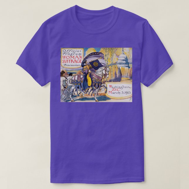 Vintage Womens Suffrage 1913 T-Shirt (Design Front)