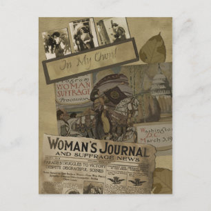Vintage "Women's Suffrage" Scrapbook Postcard