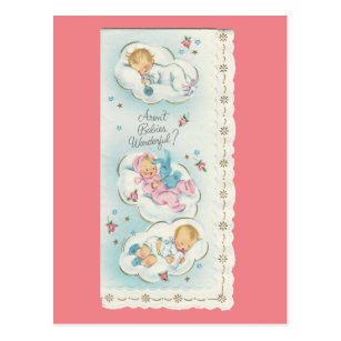 Vintage "Wonderful Babies" Postcard