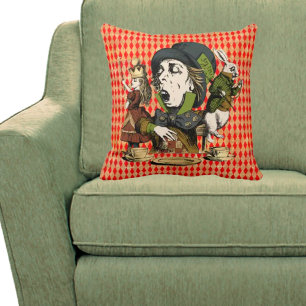 Vintage Wonderland Characters Cushion