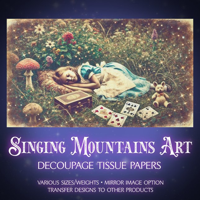 Vintage Wonderland Dreams Decoupage Tissue Paper (Creator Uploaded)