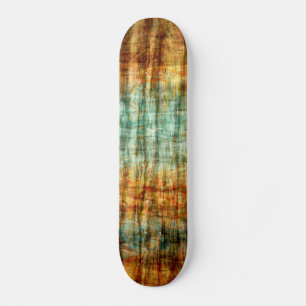 Vintage Wood Abstract Art 2 Skateboard
