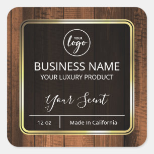 Vintage Wood Candle Labels