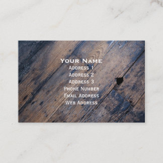 Vintage Wooden Floor Business Card