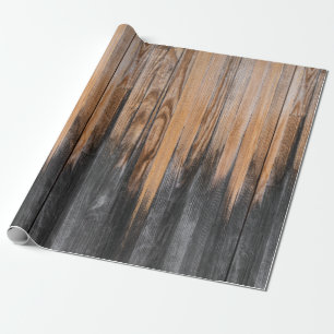 Vintage Wooden Texture Gift Wrap
