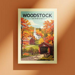 Vintage Woodstock Vermont Postcard