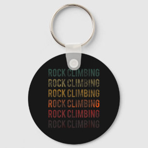 Vintage Word Retro Distressed Rock Climbing Cute G Key Ring