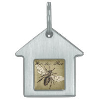 Vintage Worker Bee Insect Illustration Antique