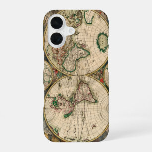 Vintage World Map 1689  iPhone 16 Case