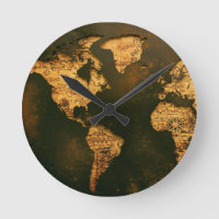 Vintage World Map Antique Cartography Art