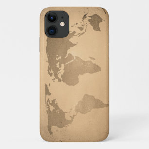 Vintage world map iPhone 11 case