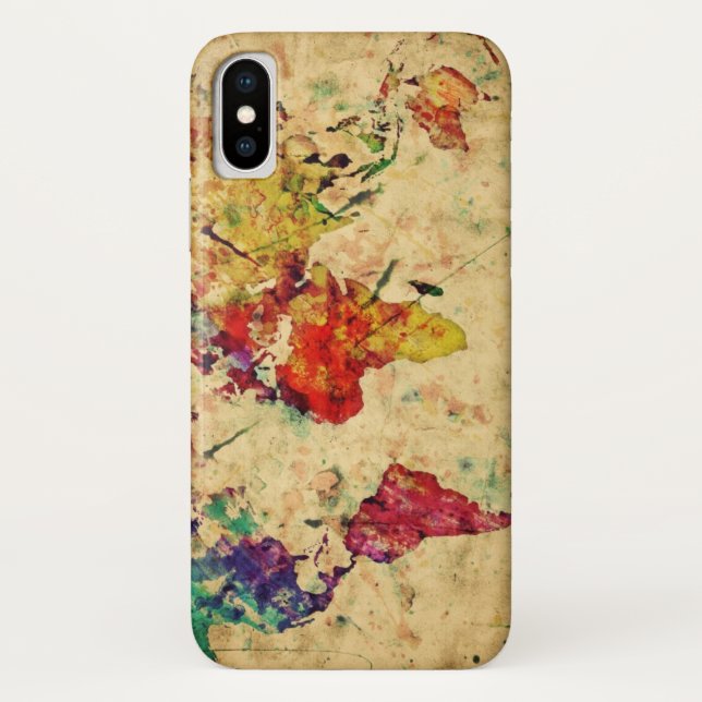 Vintage world map Case-Mate iPhone case (Back)