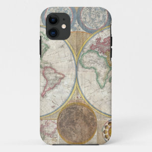 Vintage World Map iPhone 11 Case