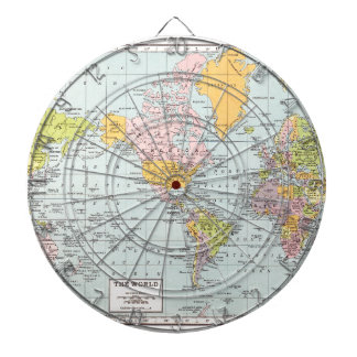 Vintage World Map Dartboard