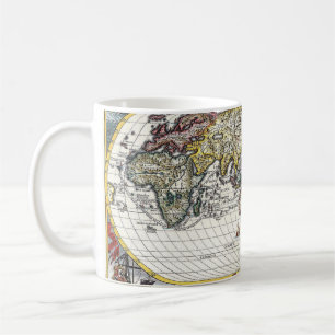 Vintage World Map Globe Sketch Mug