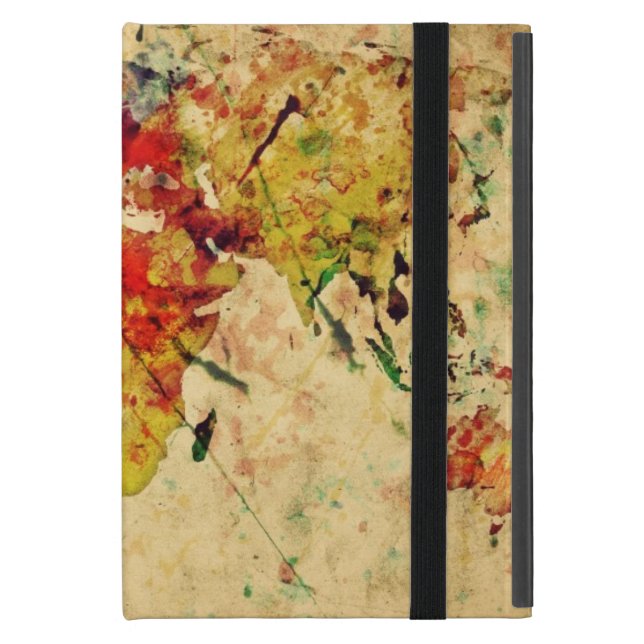Vintage world map iPad mini case (Front Closed)