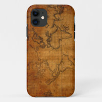 Vintage World Map iPhone 5/5S Case