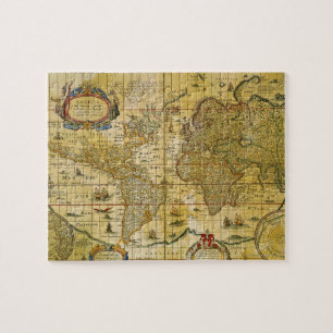 Vintage World Map Jigsaw Puzzle