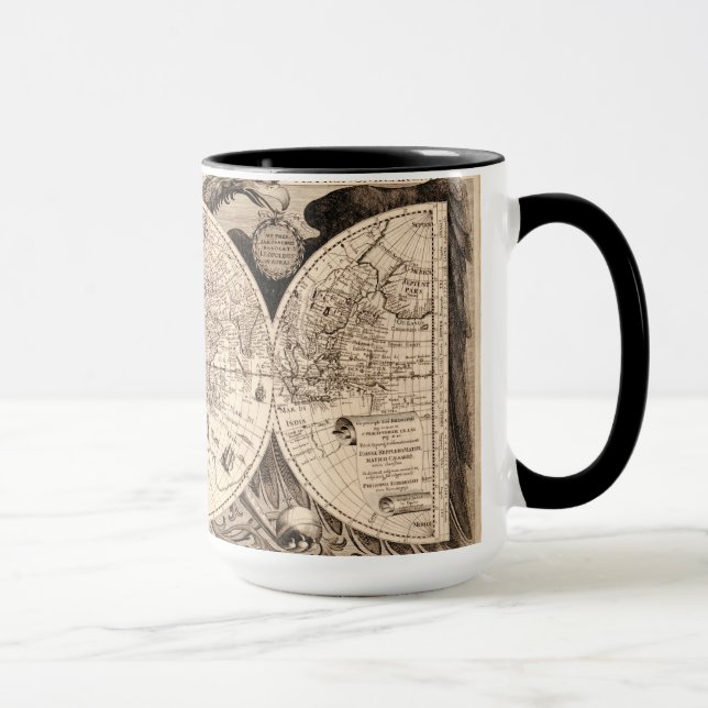 Vintage World Map Mug (Right)