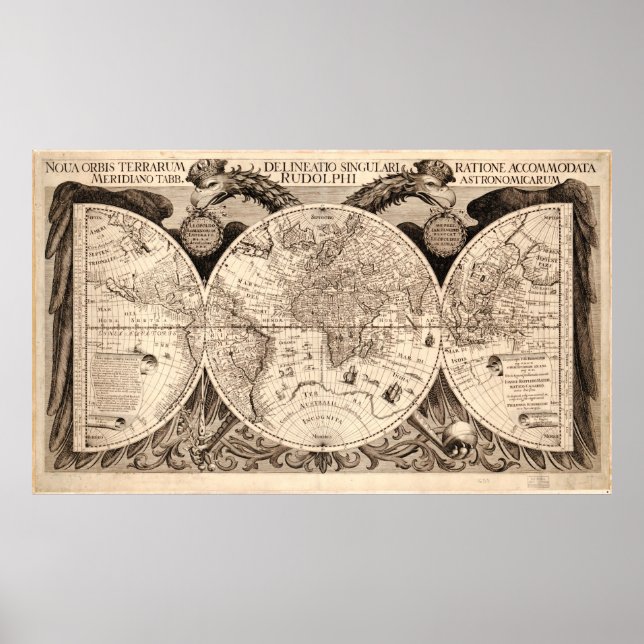 Vintage World Map Poster (Front)