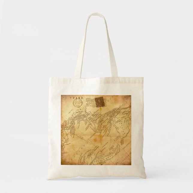 Vintage world map tote bag (Front)