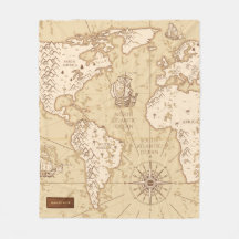 Vintage World Map with Name