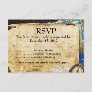 Vintage World Travel Bar/Bat Mitzvah RSVP