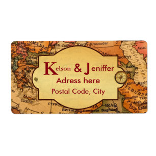Vintage world travel themed wedding