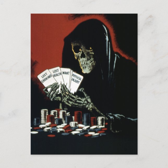 Vintage World War II Safety Equipment Postcard (Front)