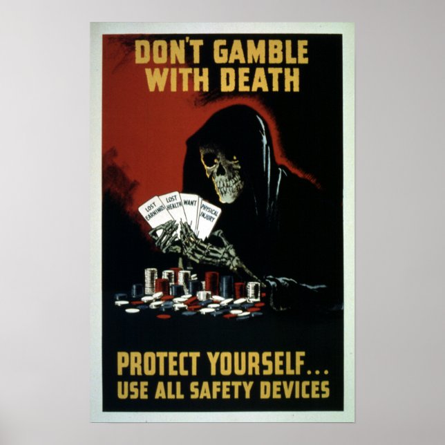 Vintage World War II Safety Equipment Poster (Front)