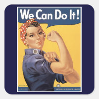 Vintage World War II We Can do it! Stickers
