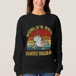 Vintage Worlds Best Bearded Dragon Mum Sweatshirt