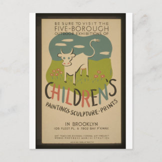 Vintage WPA Poster - Retro to 1941 Postcard