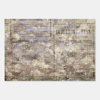 Vintage Wrapping Paper Sheet