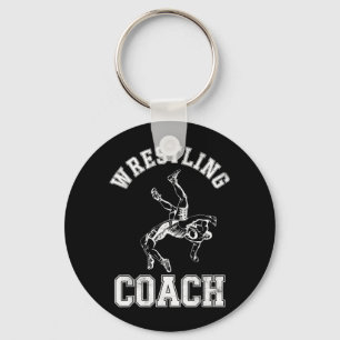 Vintage Wrestler Wrestling Coach Martial Arts MMA Key Ring