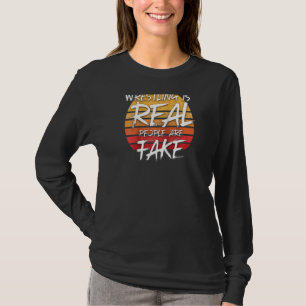 Vintage Wrestling Is Real People Are Fake Pro Wre T-Shirt
