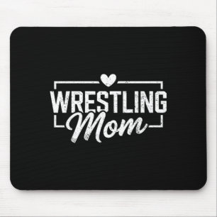 Vintage Wrestling Mum Wrestler Fighter Mother Mouse Pad