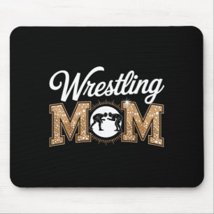 Vintage Wrestling Mum Wrestler Fighter Mother Mouse Pad