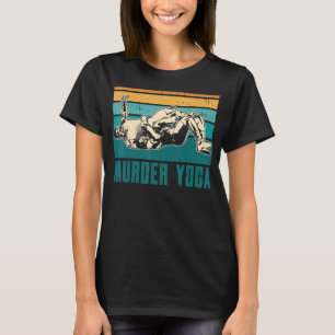 Vintage Wrestling Murder Yoga Whistler Humour T-Shirt