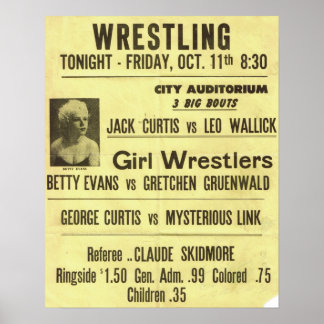 Vintage Wrestling Poster Series