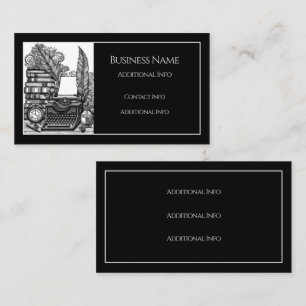 Vintage Writer's Theme  Business Card