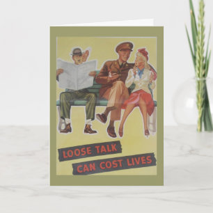 Vintage WW2 Birthday Card