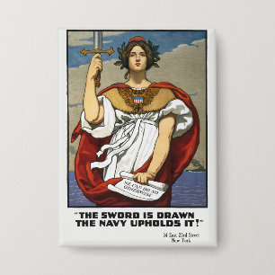 Vintage WWI Navy Recruitment Poster Kenyon Cox Art