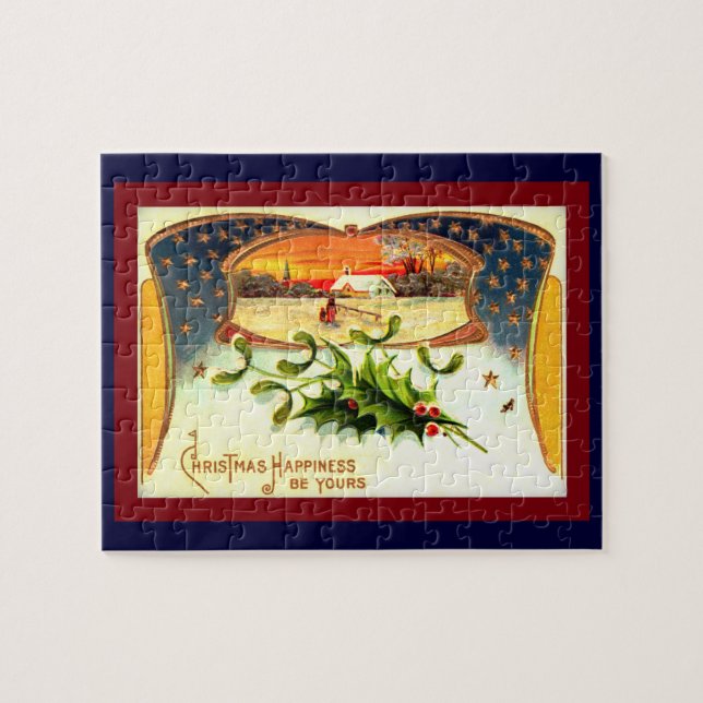 Vintage WWI Patriotic Christmas Puzzle (Horizontal)