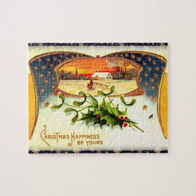 Vintage WWI Patriotic Christmas Puzzle (Horizontal)